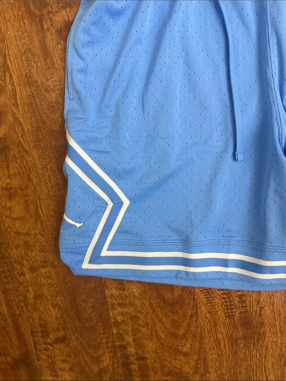 Jordan Light Blue Basketball Shorts with White Trim